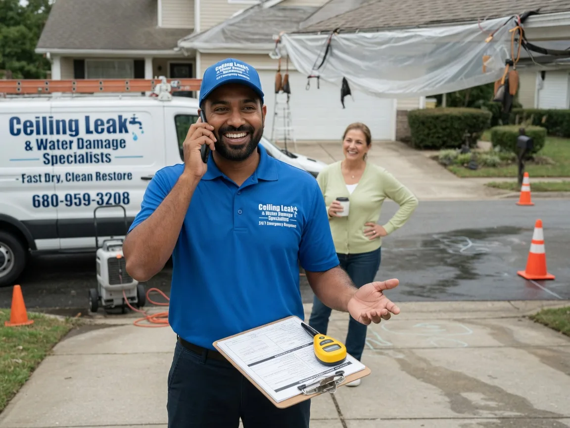 Ceiling Leak Cleanup Boswell, OK FAQs